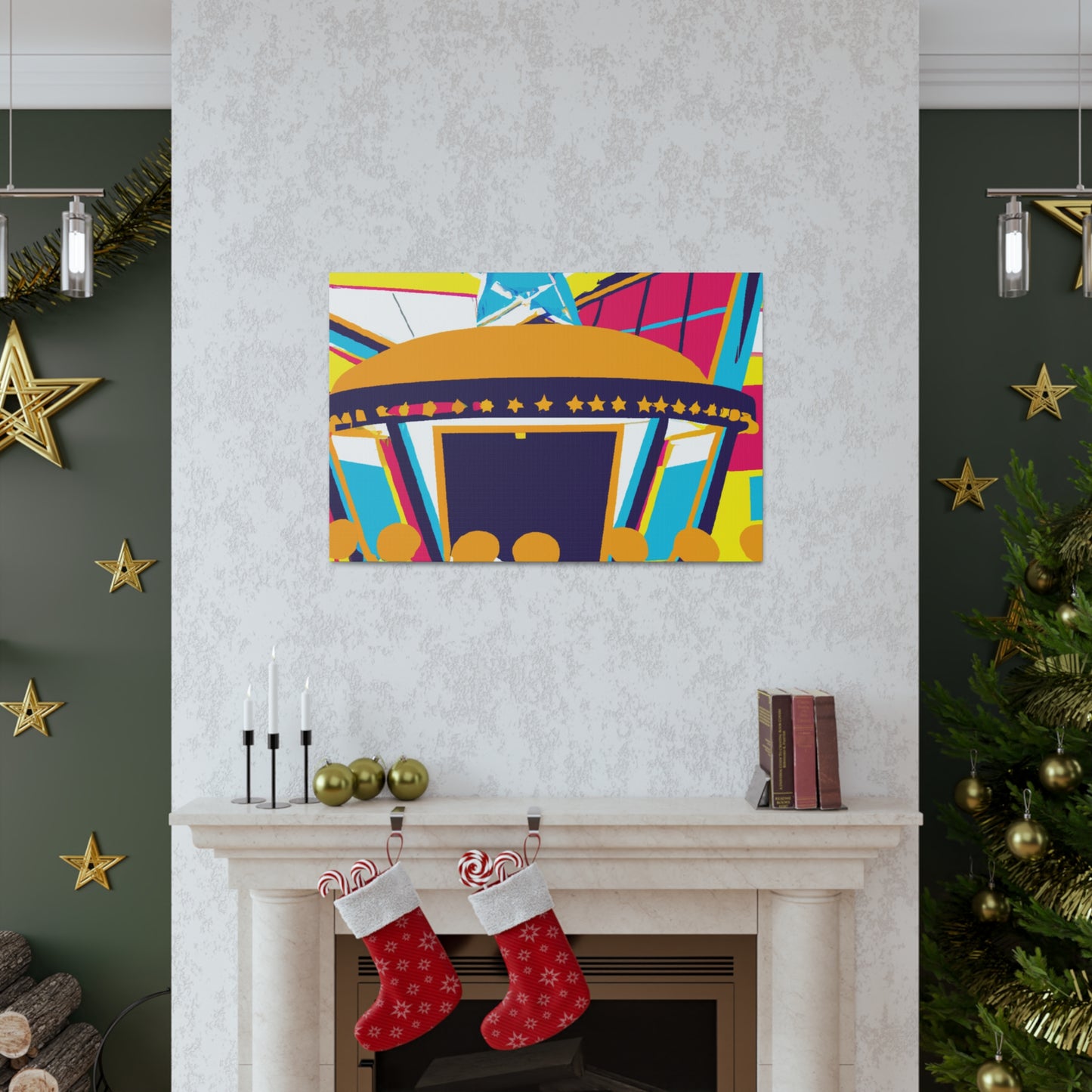 Rock-O-Rama Roller Rink - Canvas Pop Art