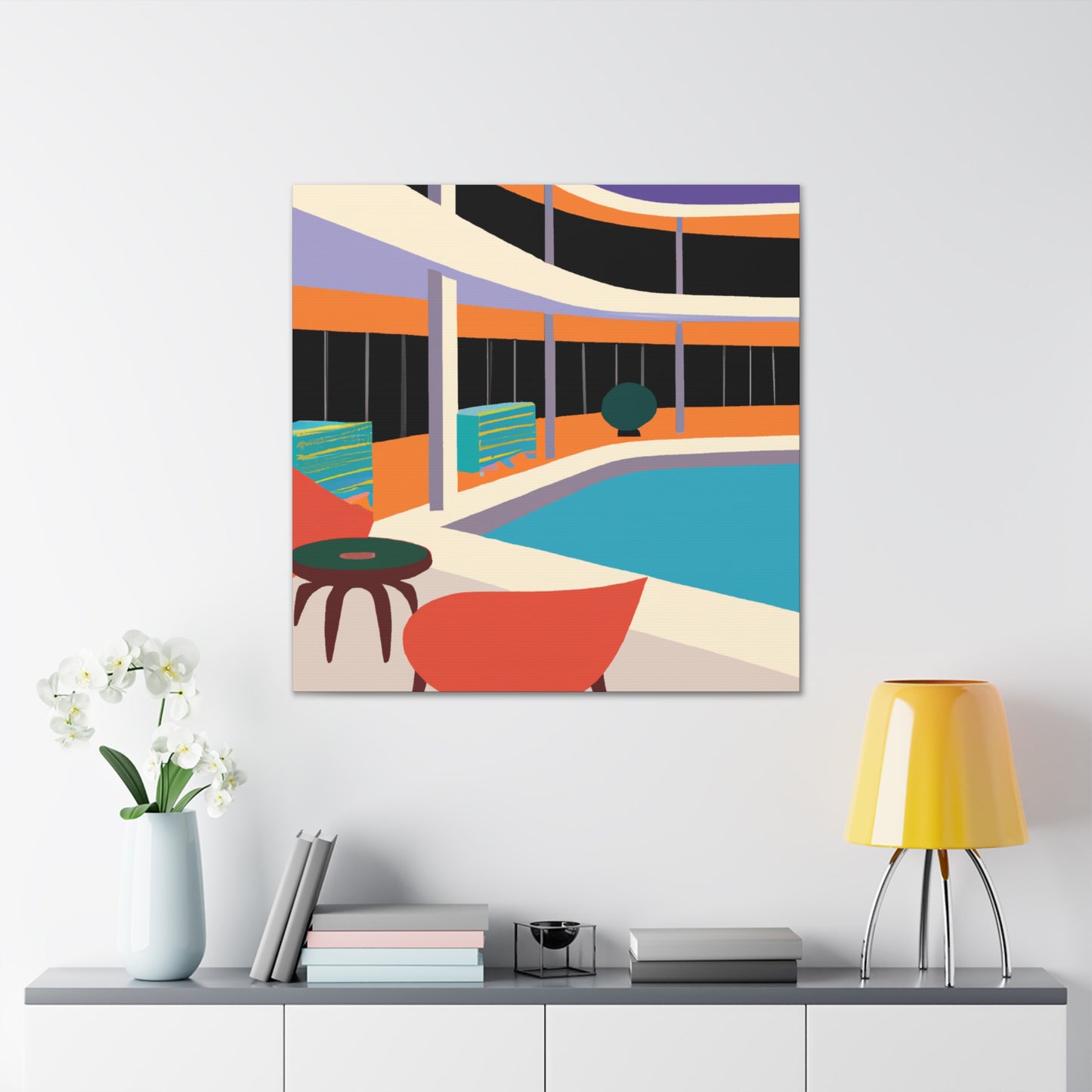 Abstract Allure- Midcentury - Canvas