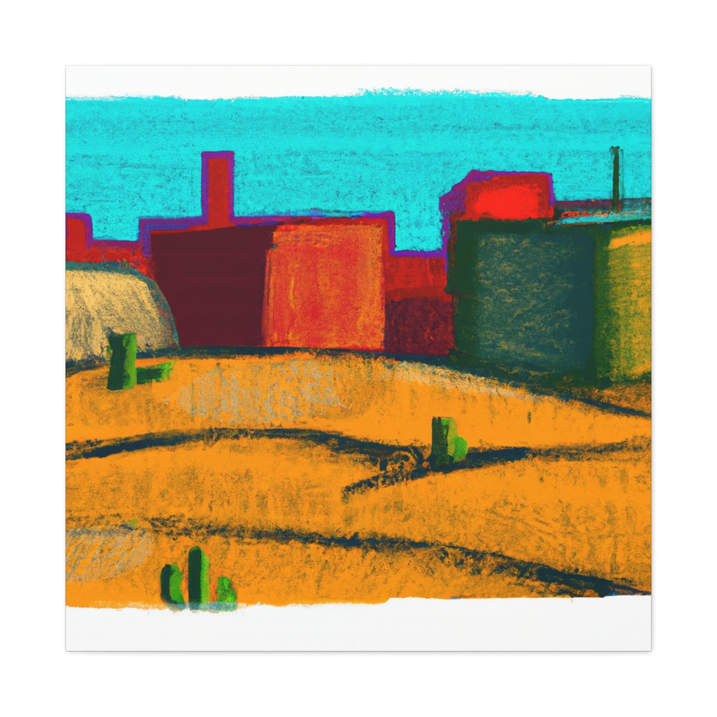 Desert Flame - Architectural - Canvas