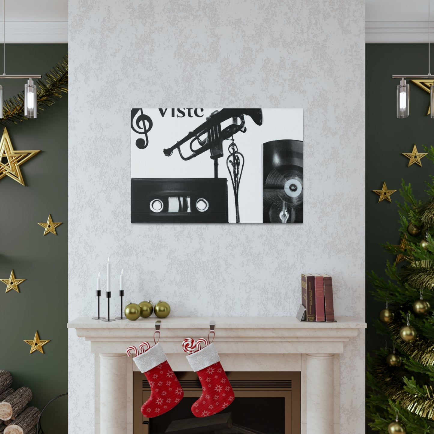 Viste Set - Retro Music and Film Canvas