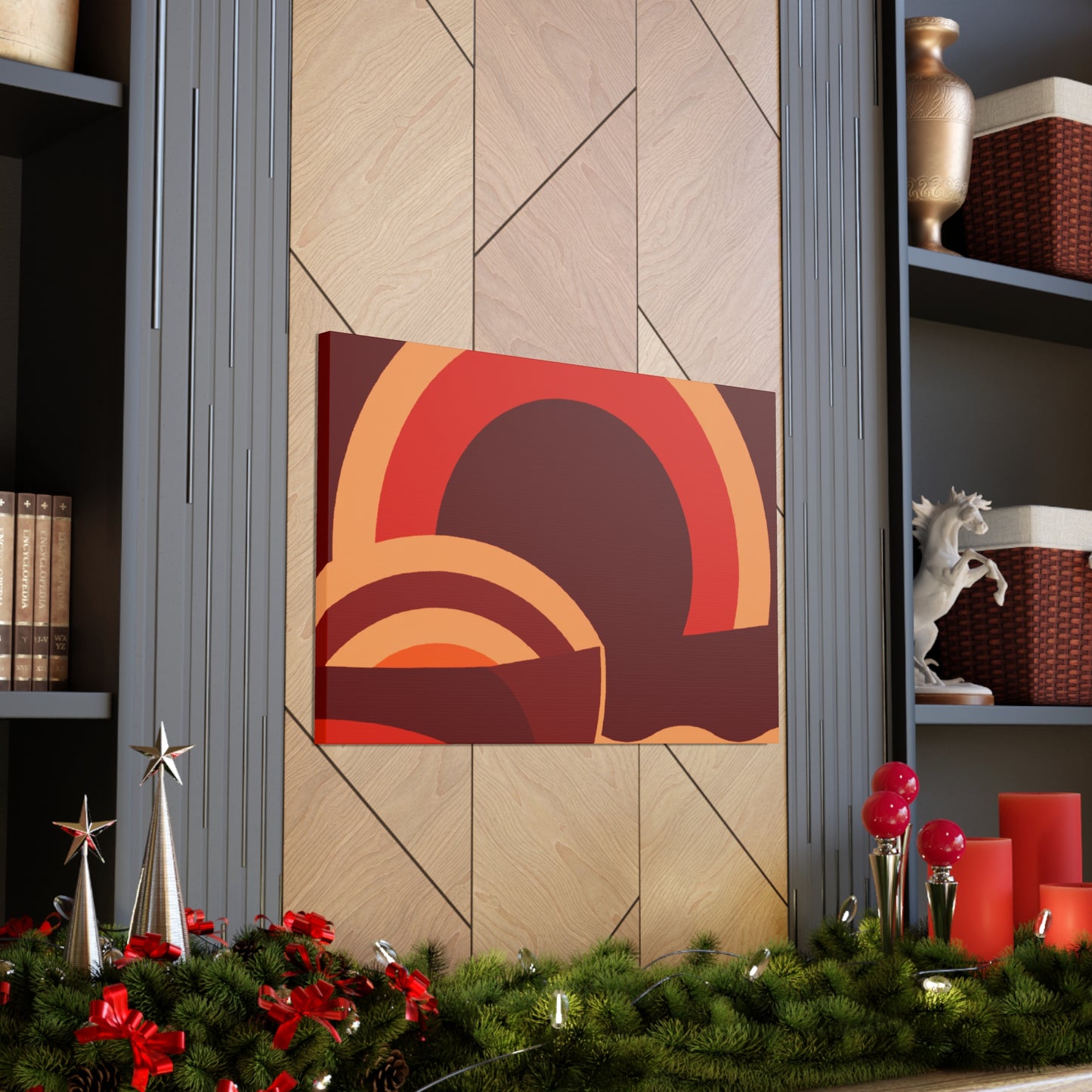 Circular Bliss - Midcentury Canvas