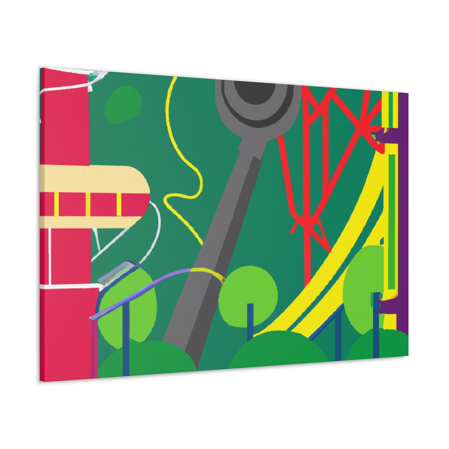 Bloomtopia - Landscape - Amusement - Canvas