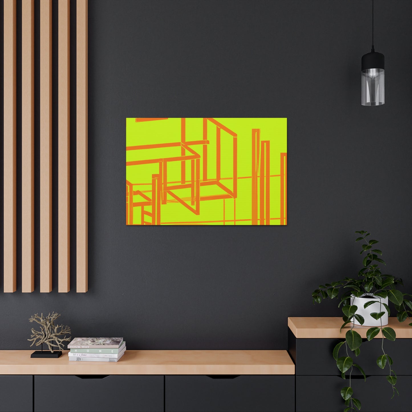 Neon Structure - Canvas - Architectural