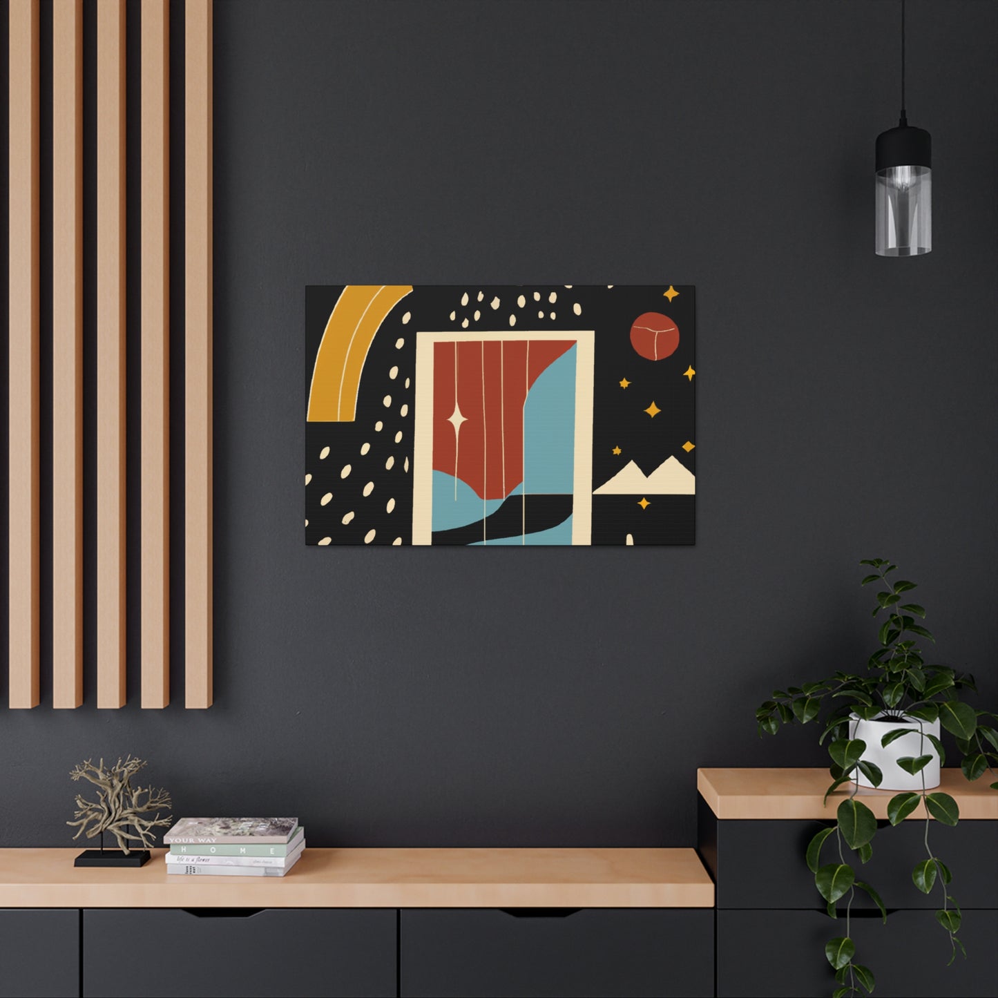 Honey Entry - Midcentury Canvas