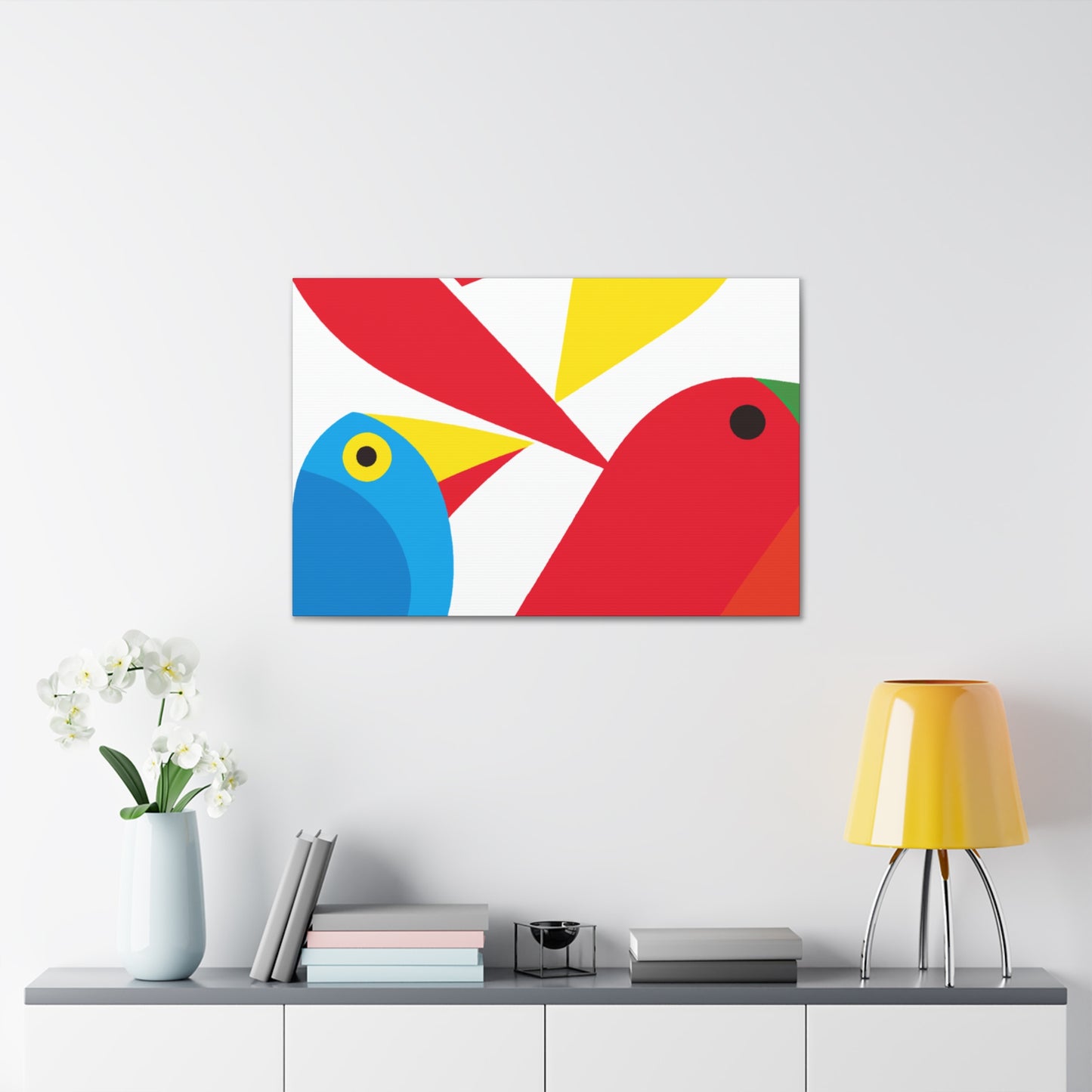 "Chirpy Horizon- Midcentury." - Canvas