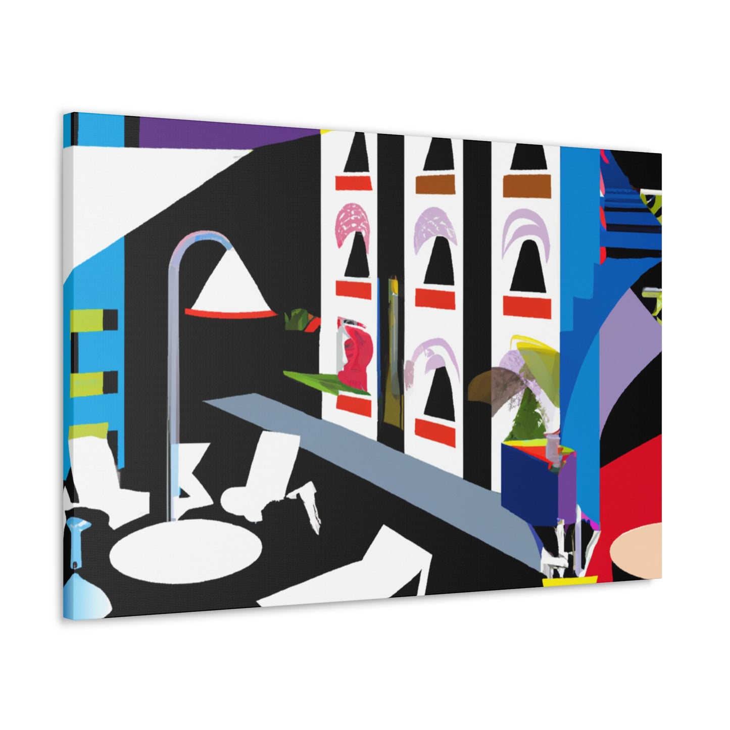 "Atom Splice - Midcentury" - Canvas