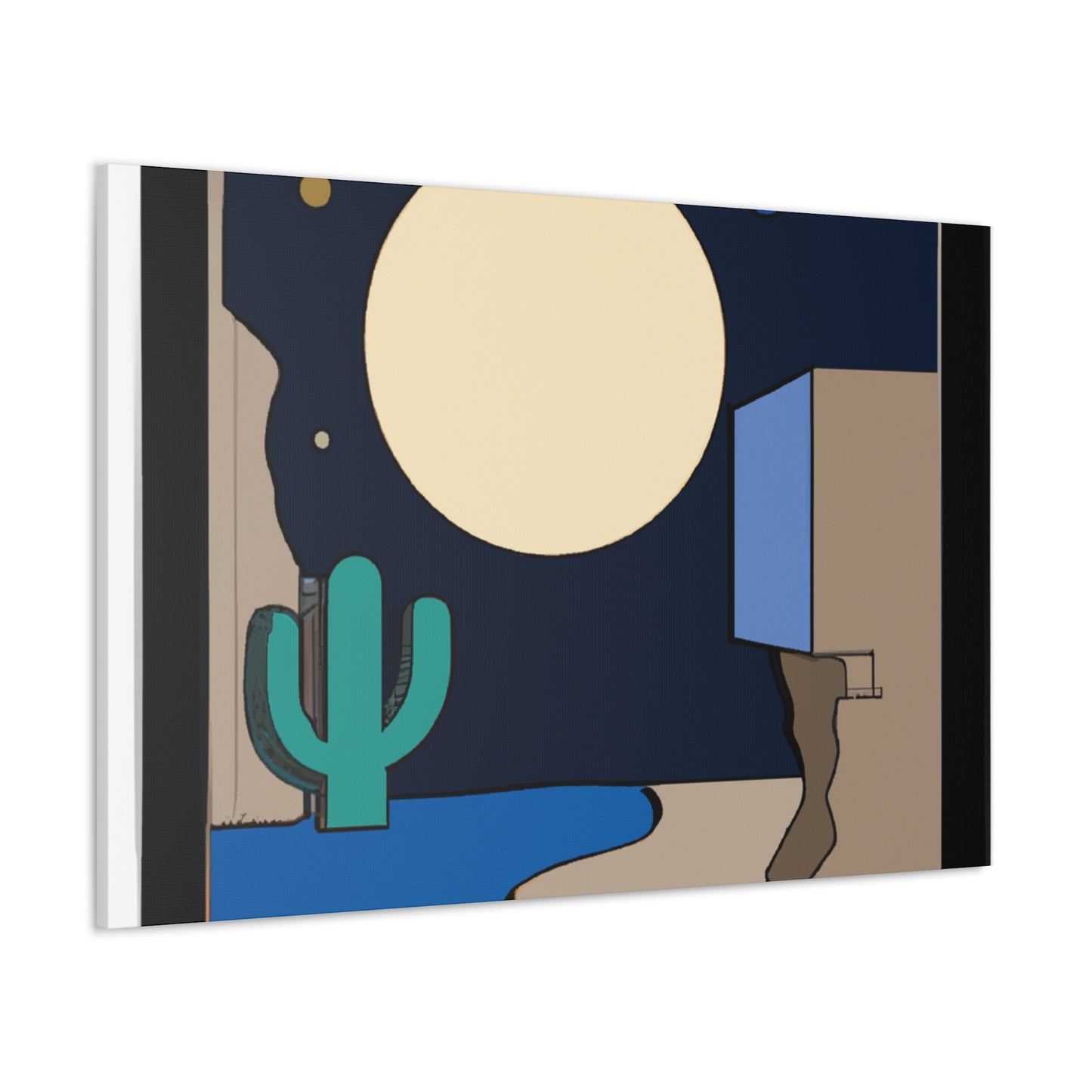 "Poised Reflection - Midcentury" - Canvas