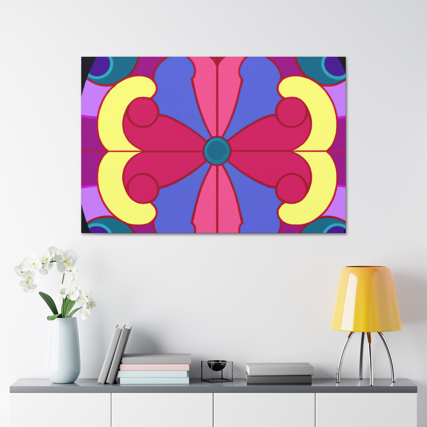 "Campfire Cuddles." - Glass Canvas