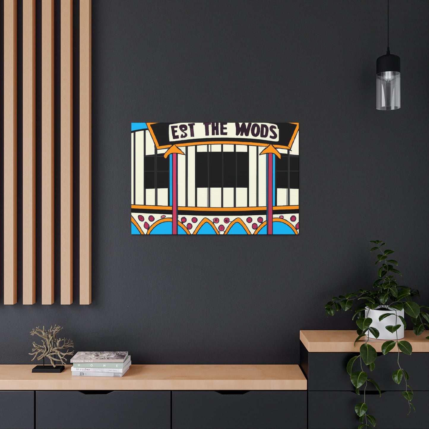 Route 50 Record Shop. - Canvas Pop Art