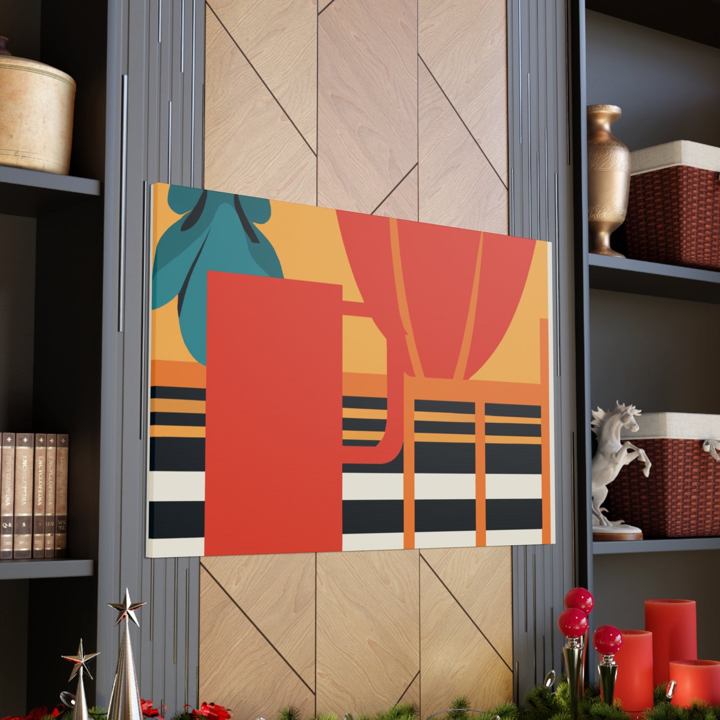Orange Foxy. - Midcentury Canvas