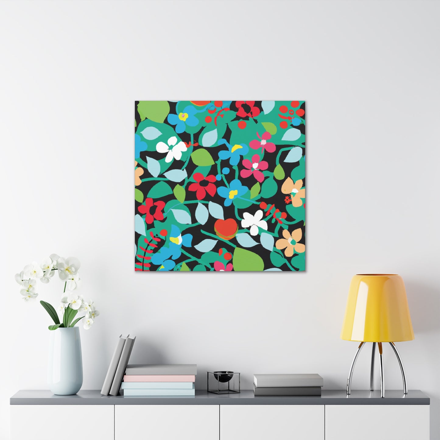 Blooming Happiness - Floral Canvas