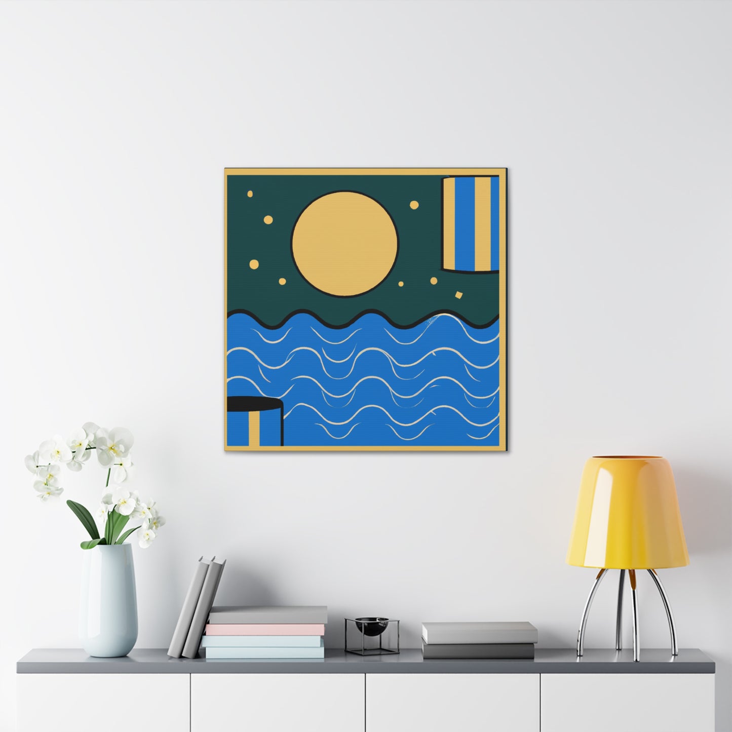 Agua - Midcentury Canvas