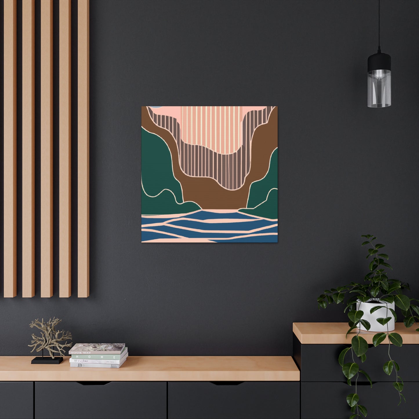 Whimsyfalls - Midcentury Canvas