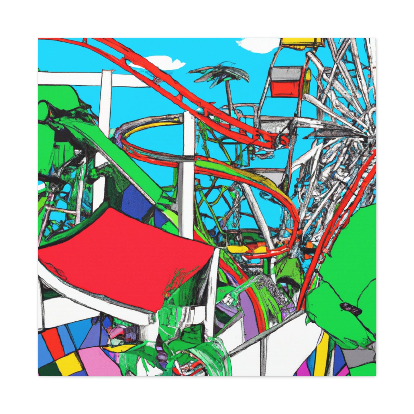 Arcadia Splashes - Amusement - Canvas