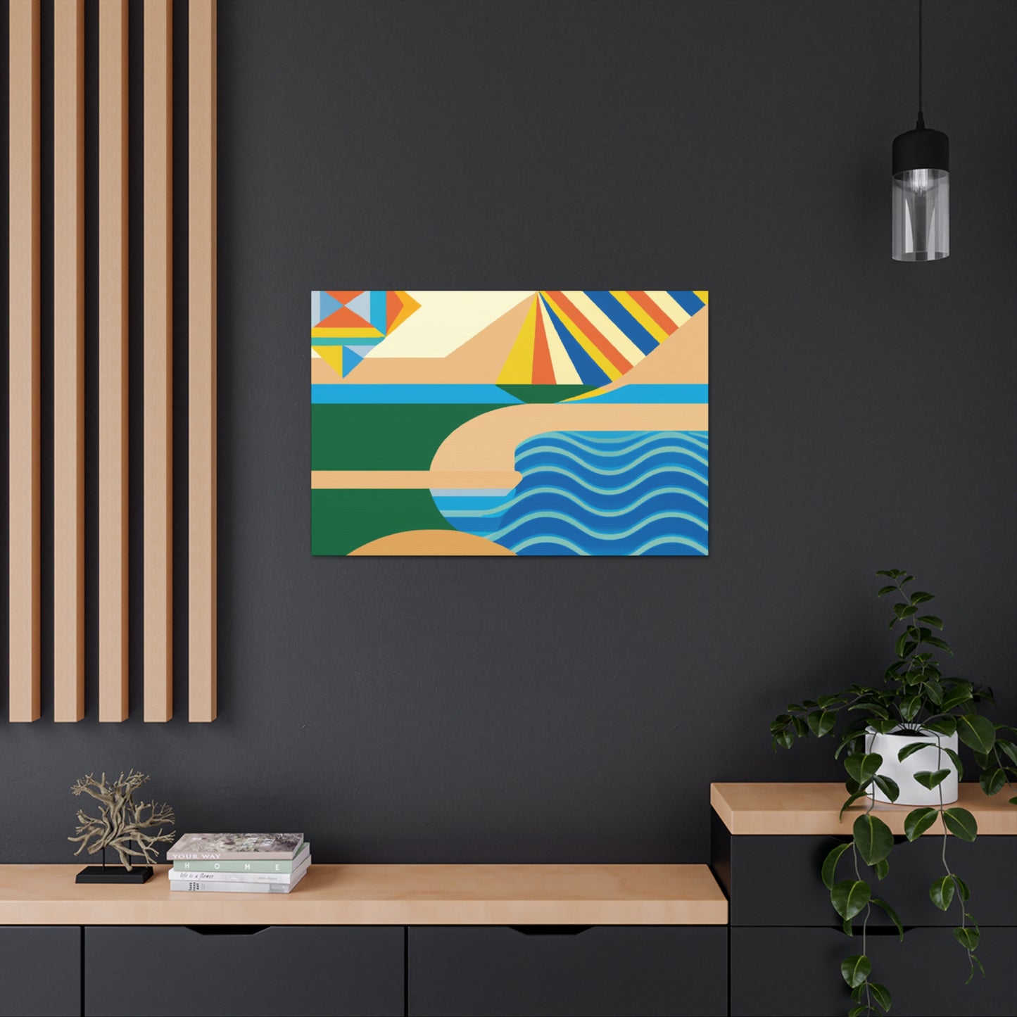 Waterpark - Midcentury Canvas