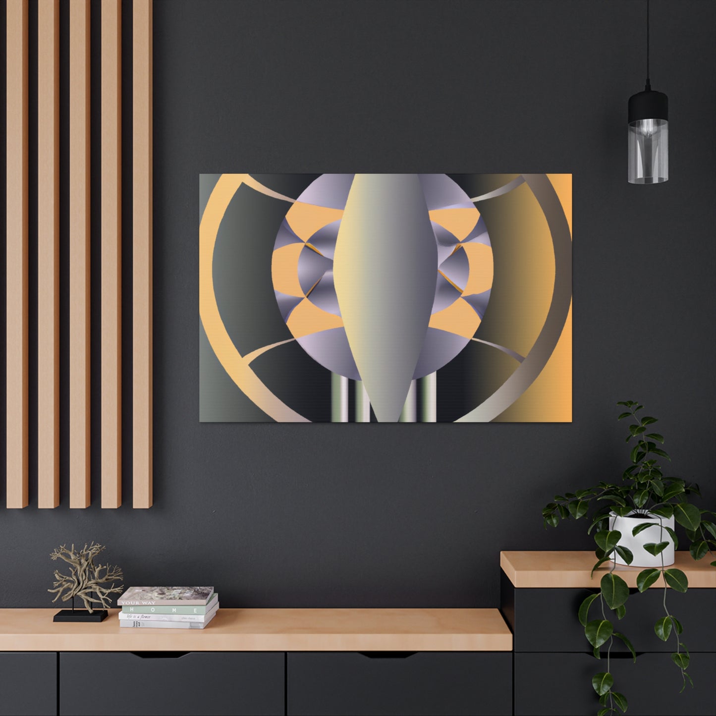 The Spire. - Retro Design Canvas Art Deco