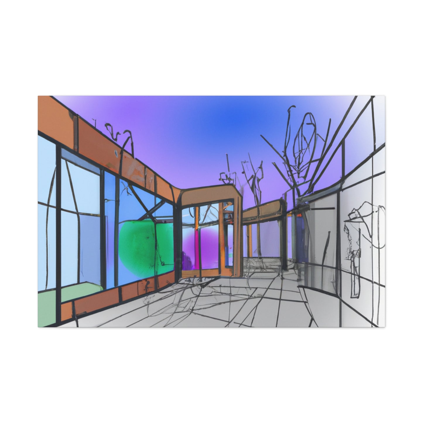 Even Of Winter - Canvas - Architectural