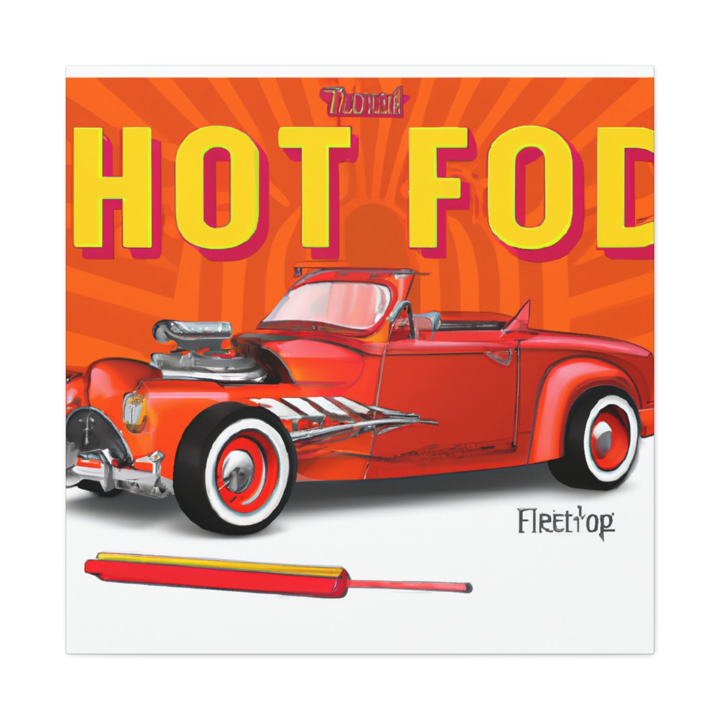 Turbo Grayhound - Automobile - Canvas