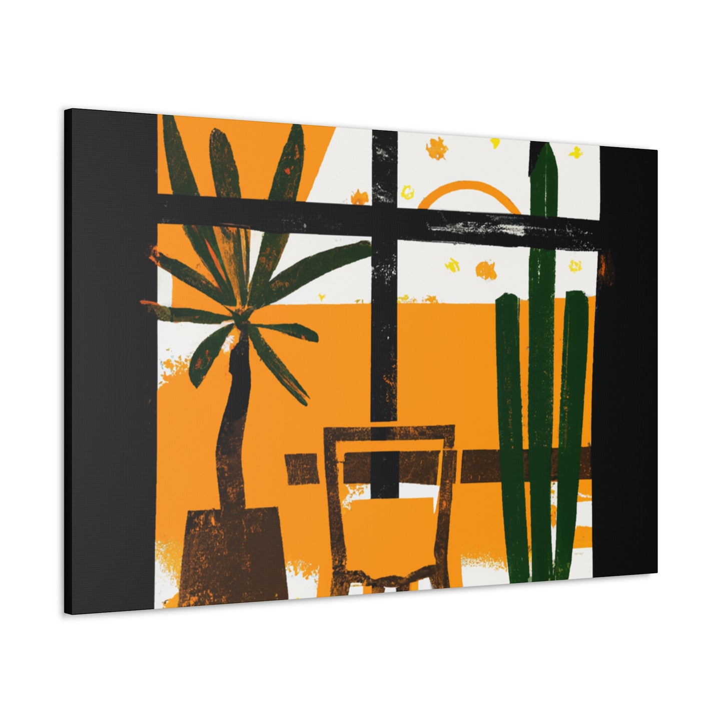 Striped Glaze- Midcentury - Canvas
