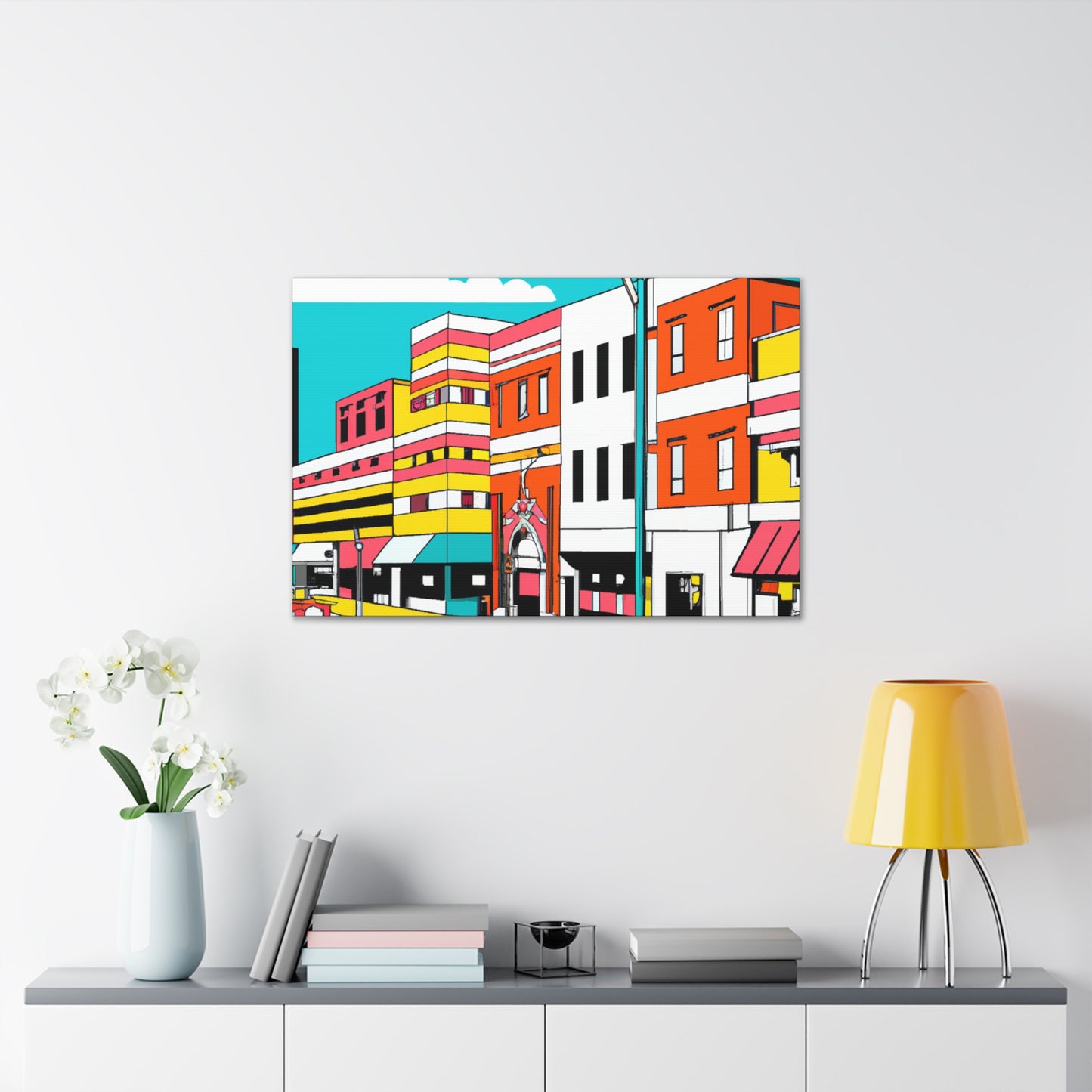 Jukebox Avenue - Pop Art Canvas
