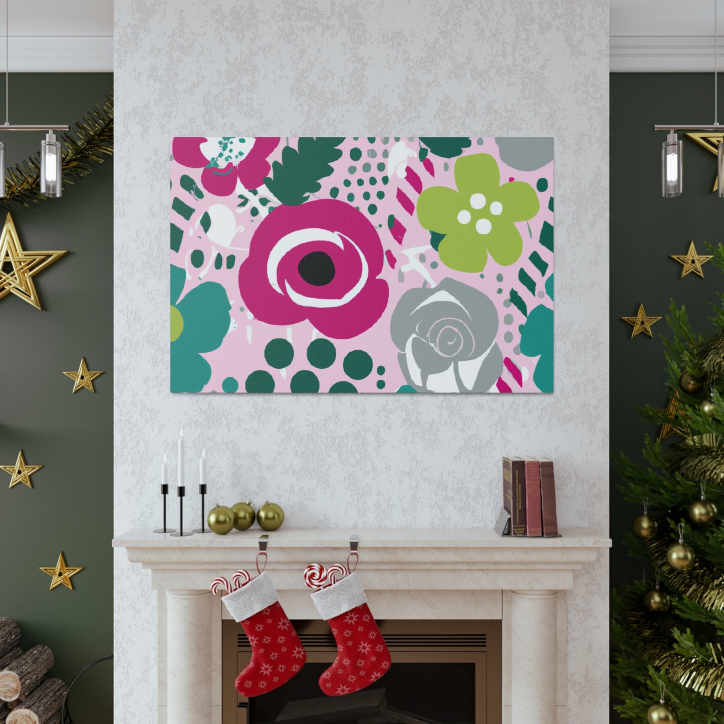 "Floral Fervor" - Floral Canvas