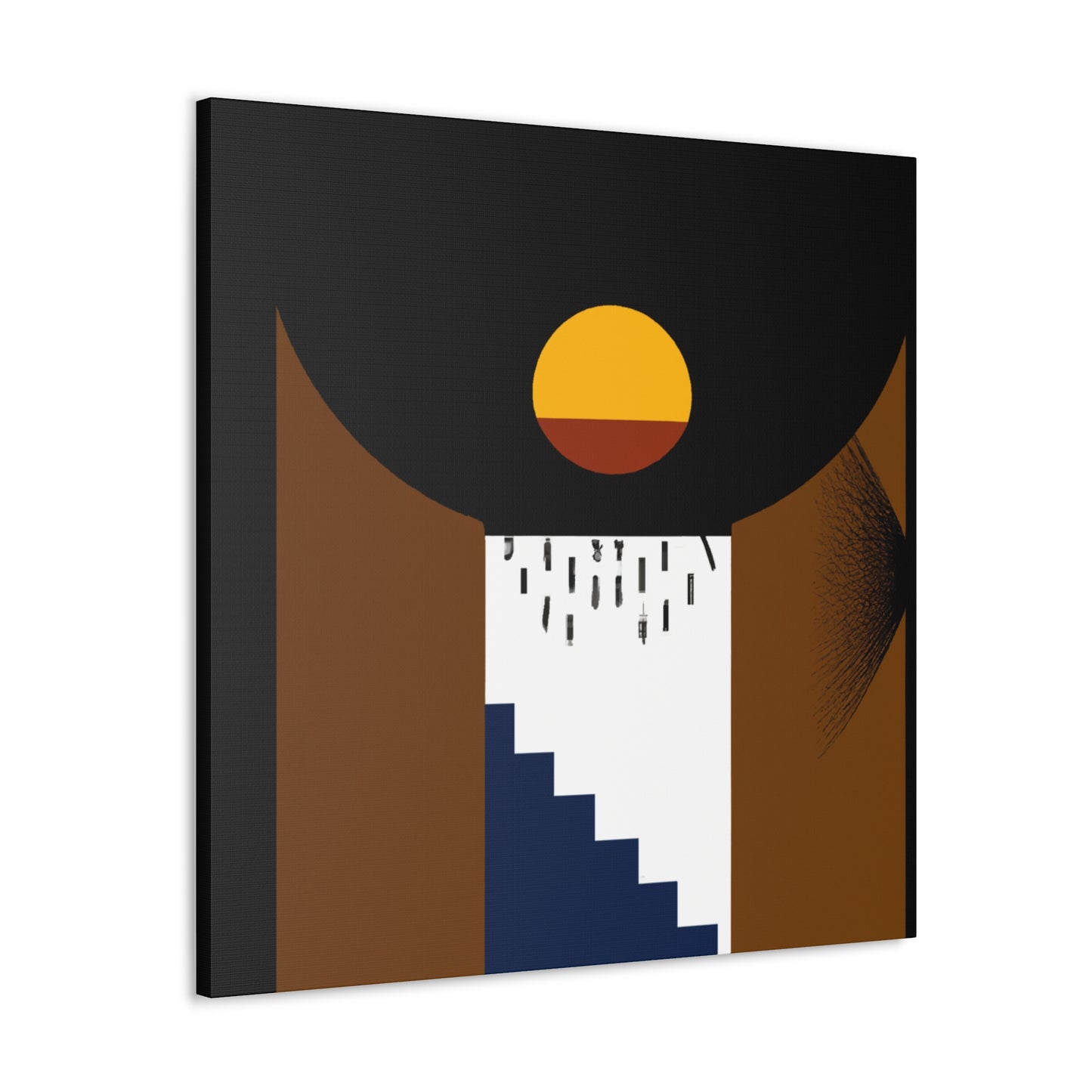 Reflecting Lane- Midcentury - Canvas