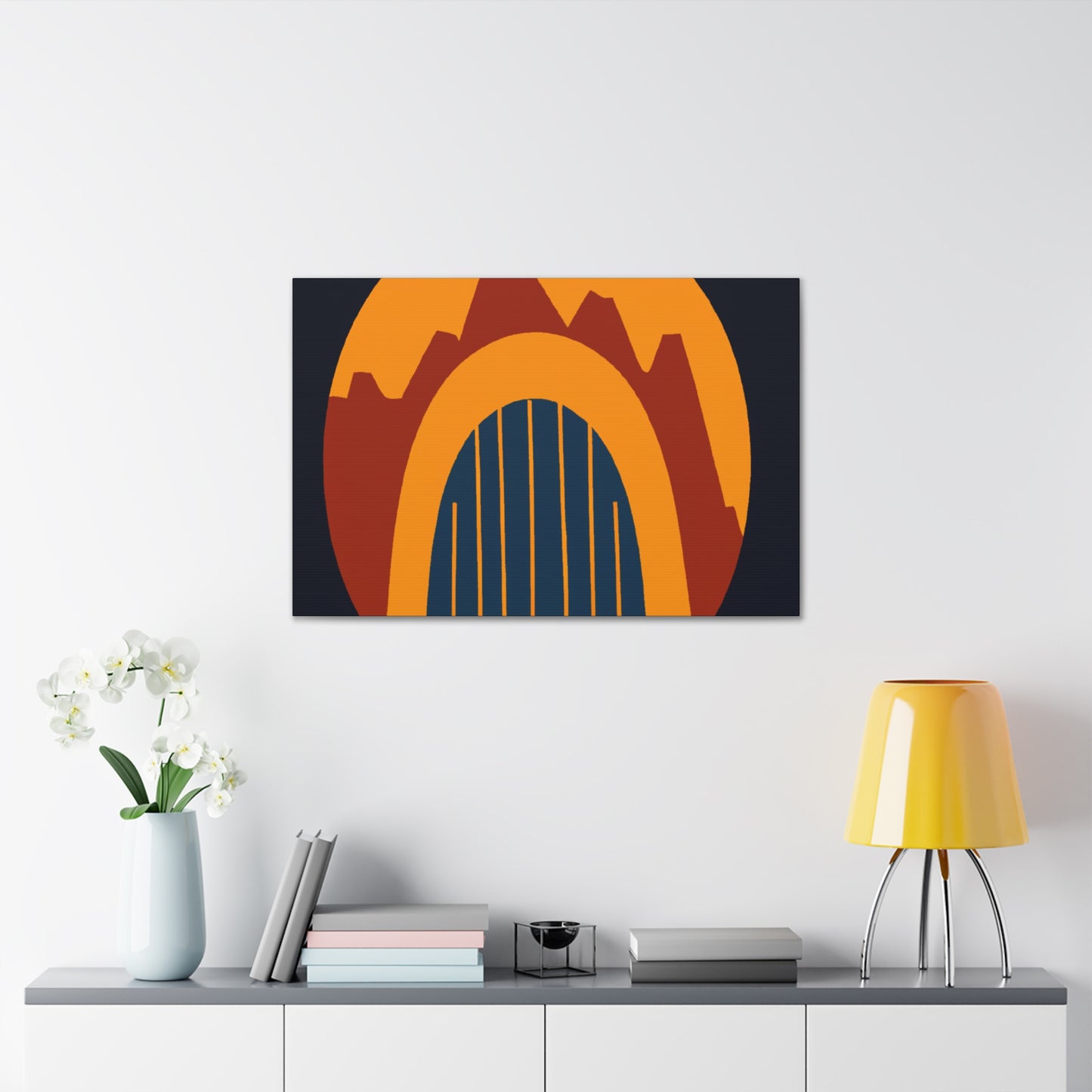 Eternal Radiance - Midcentury - Canvas