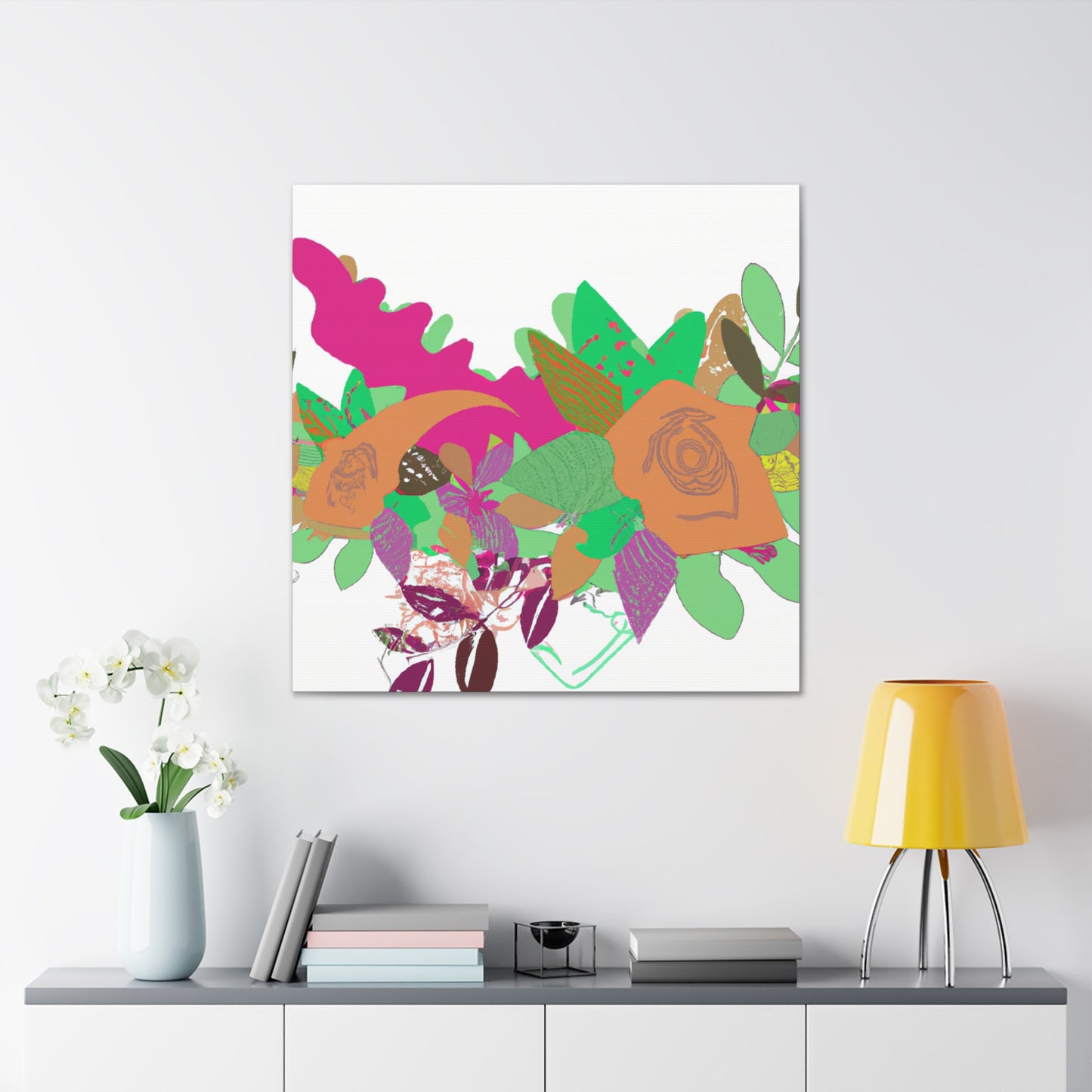 Blissful Joy - Floral - Canvas