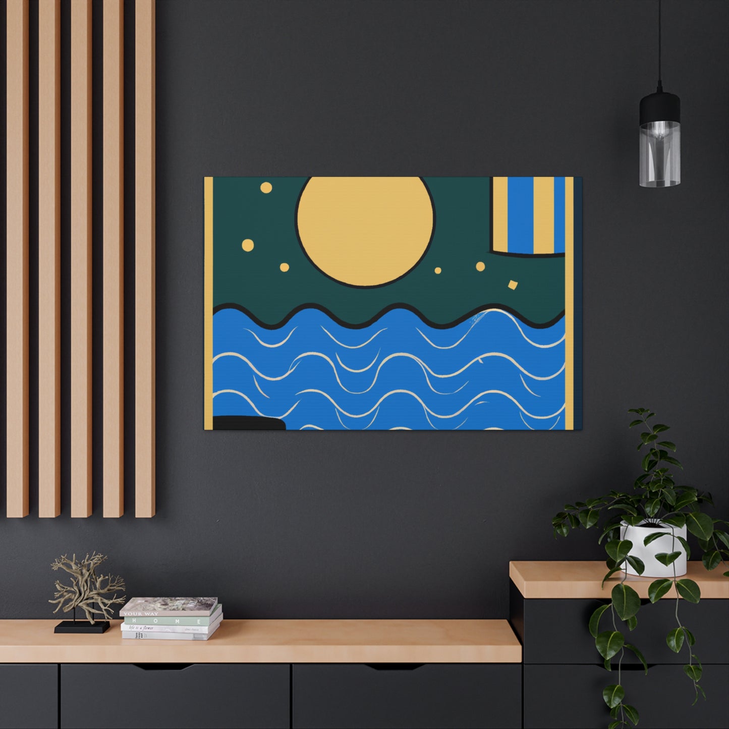 Agua - Midcentury Canvas