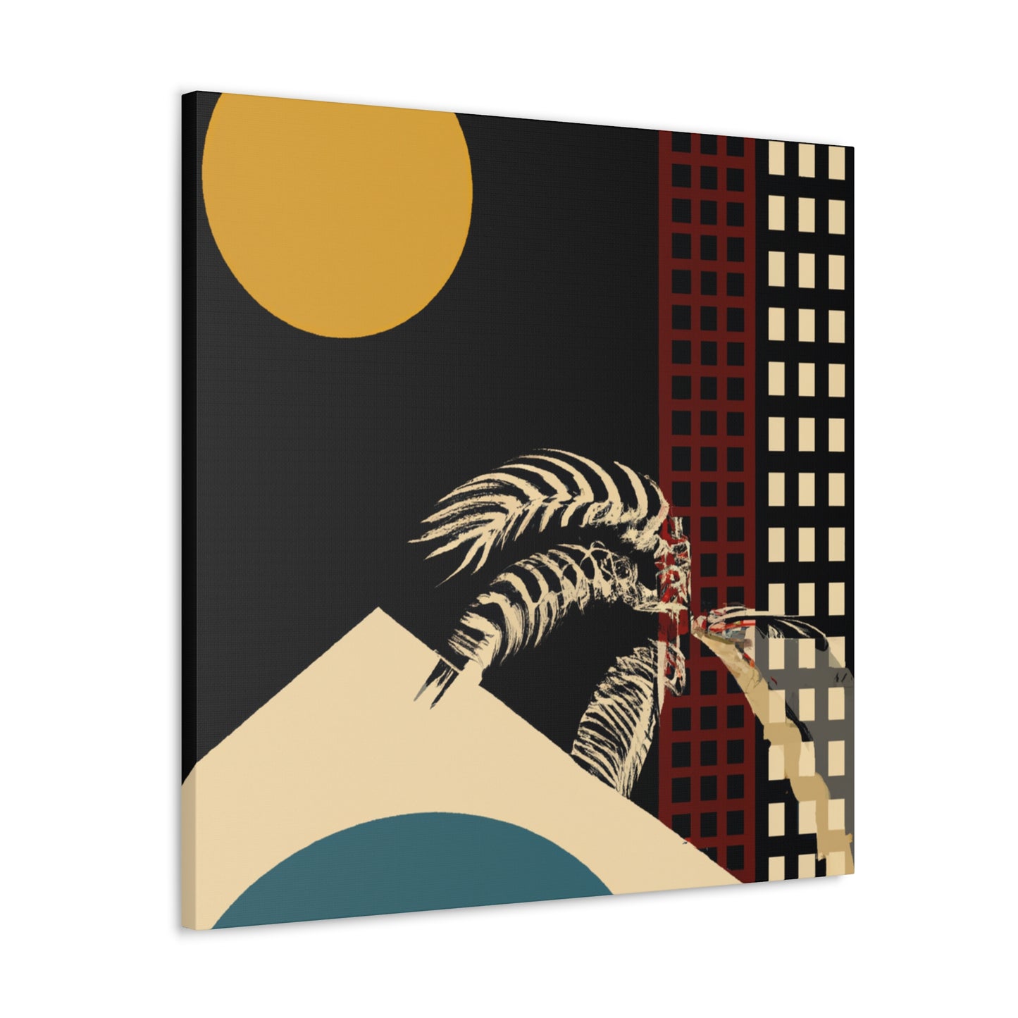 Rounded Dreamscape - Midcentury - Canvas