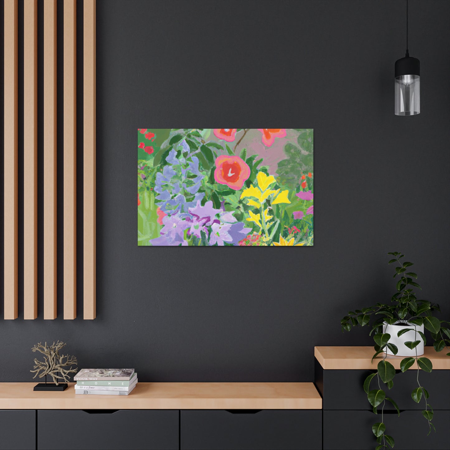Trellis of Blooms. - Floral Canvas