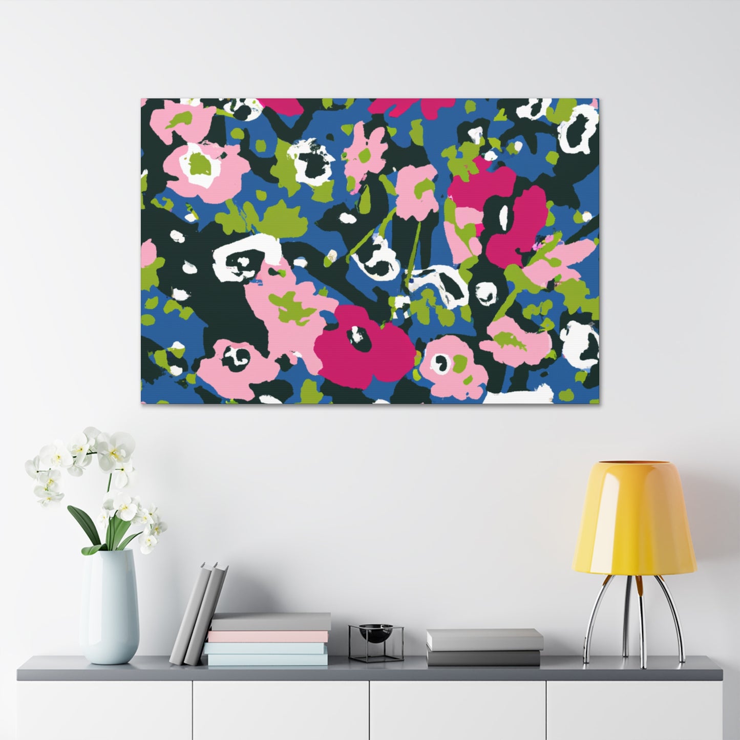 The Floral Frenzy: a game in which players race to collect the most colorful and fragrant flowers in a garden and arrange them in a beautiful bouquet. The player who collects the most flowers and arranges them most creatively wins the game - Canvas