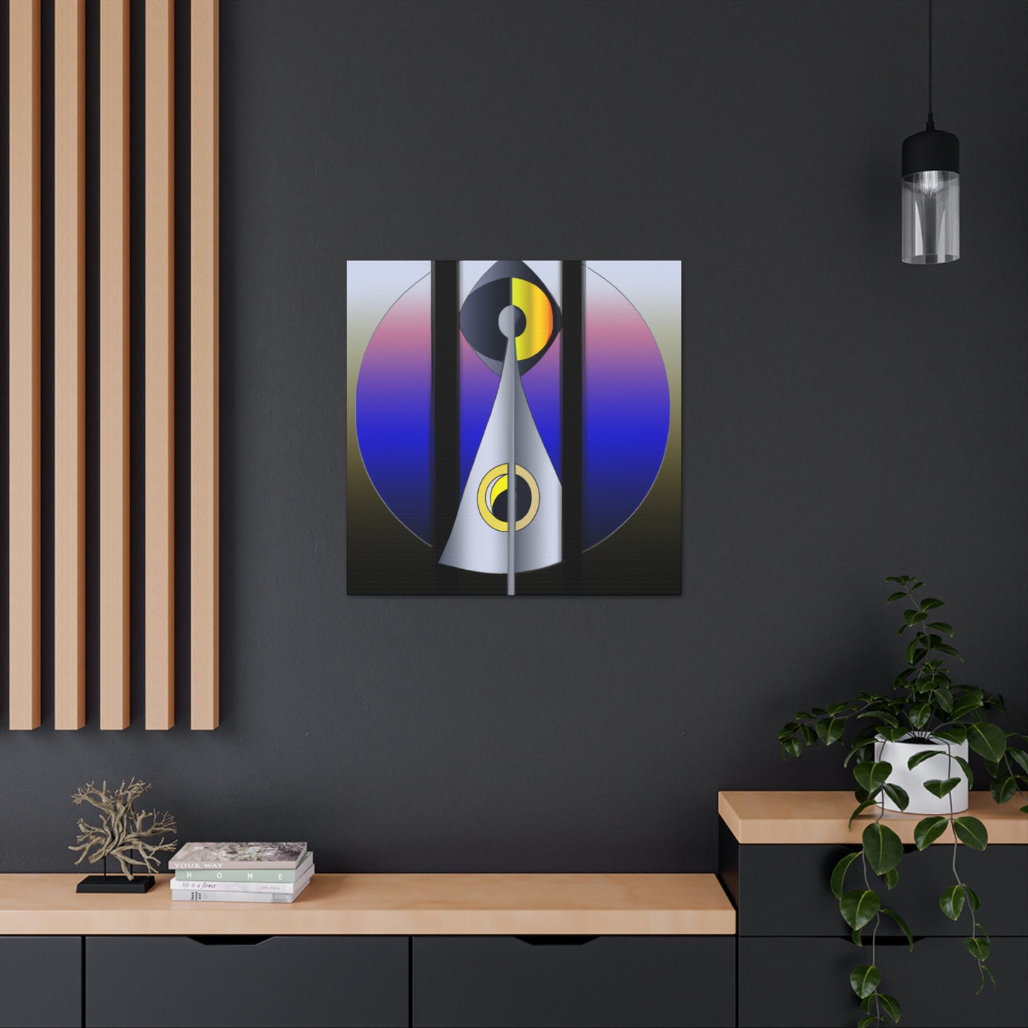 "The Gleaming Facades of Art Deco" - Retro Design Canvas