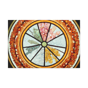 "Playful Pizza" - Glass Canvas