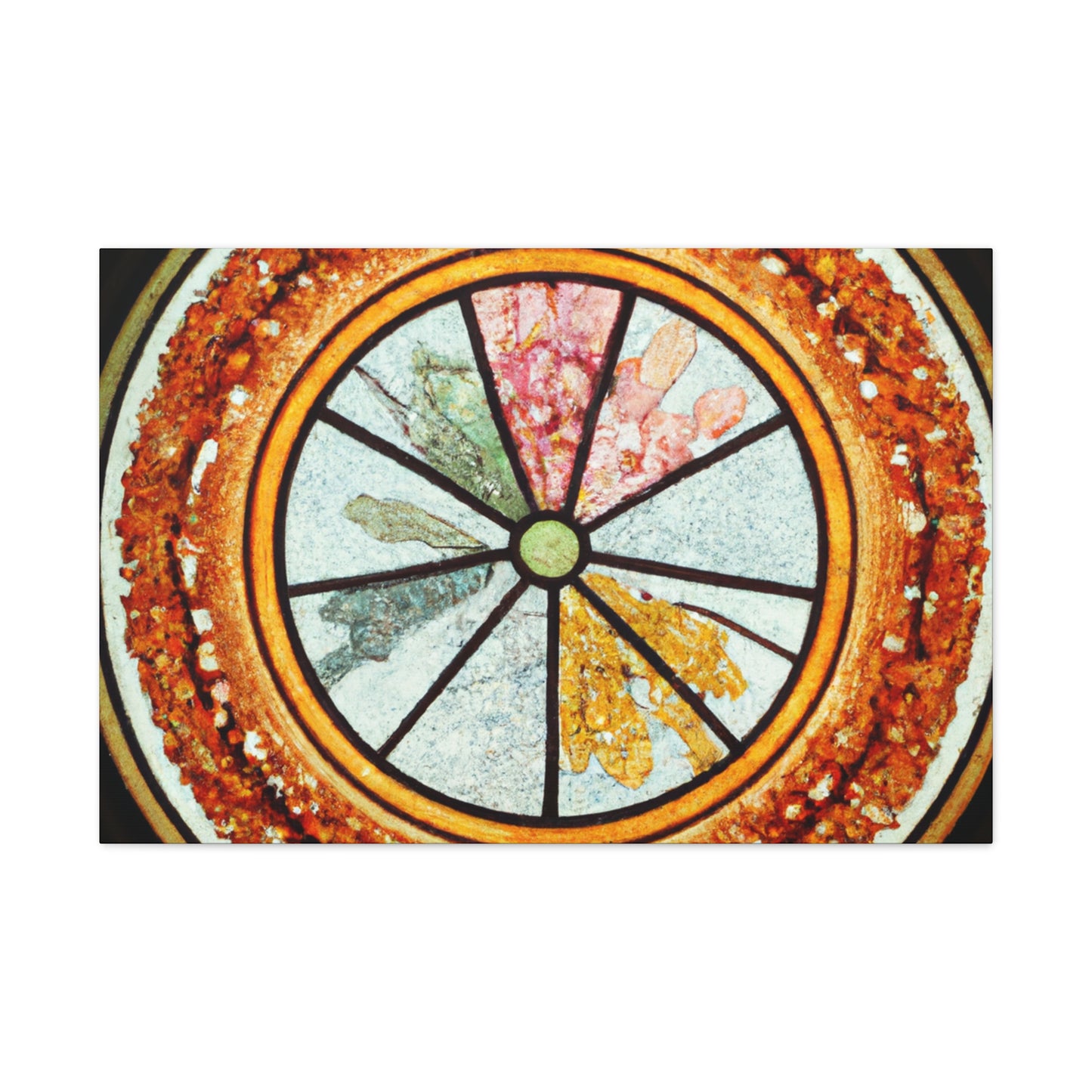 "Playful Pizza" - Glass Canvas