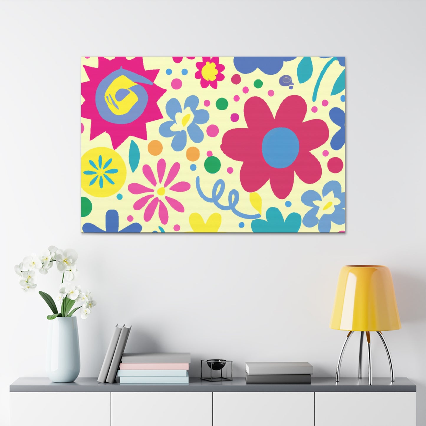 "Flower Symphony" - Floral Canvas