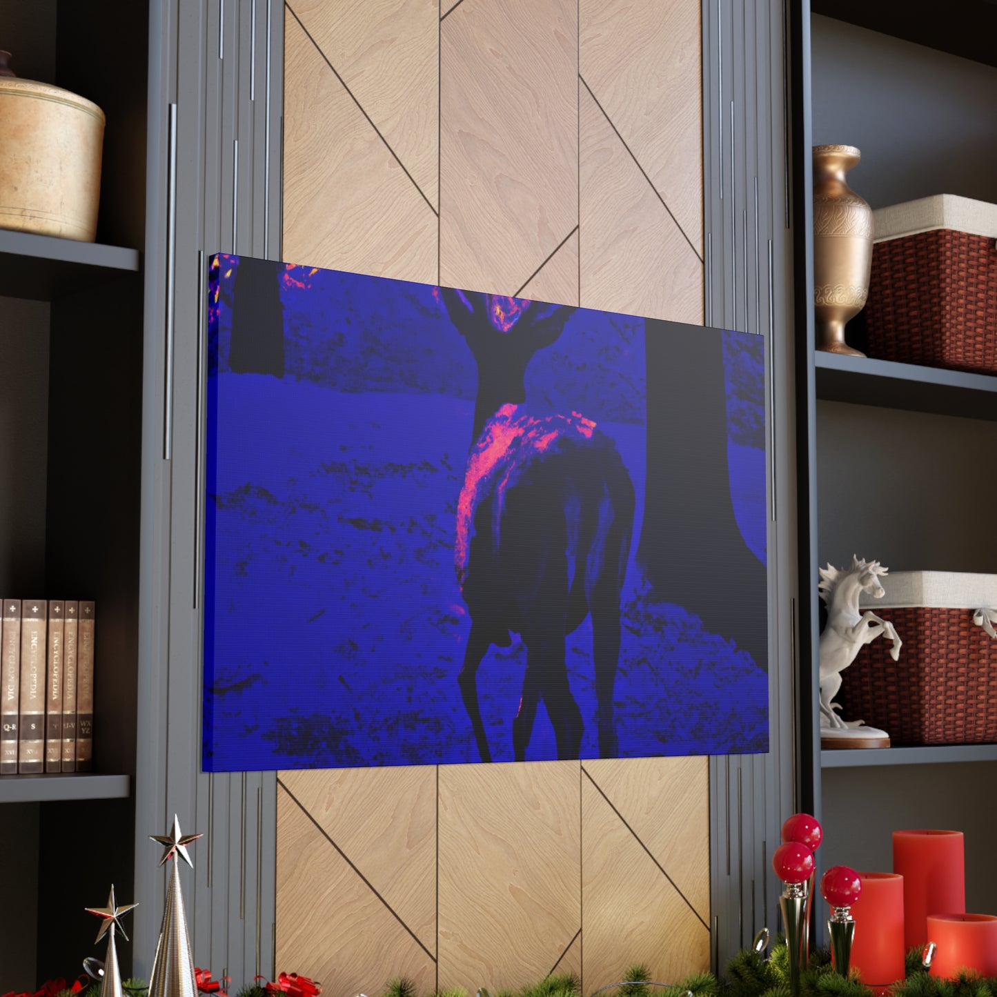 Purple Deer- Wildlife Canvas