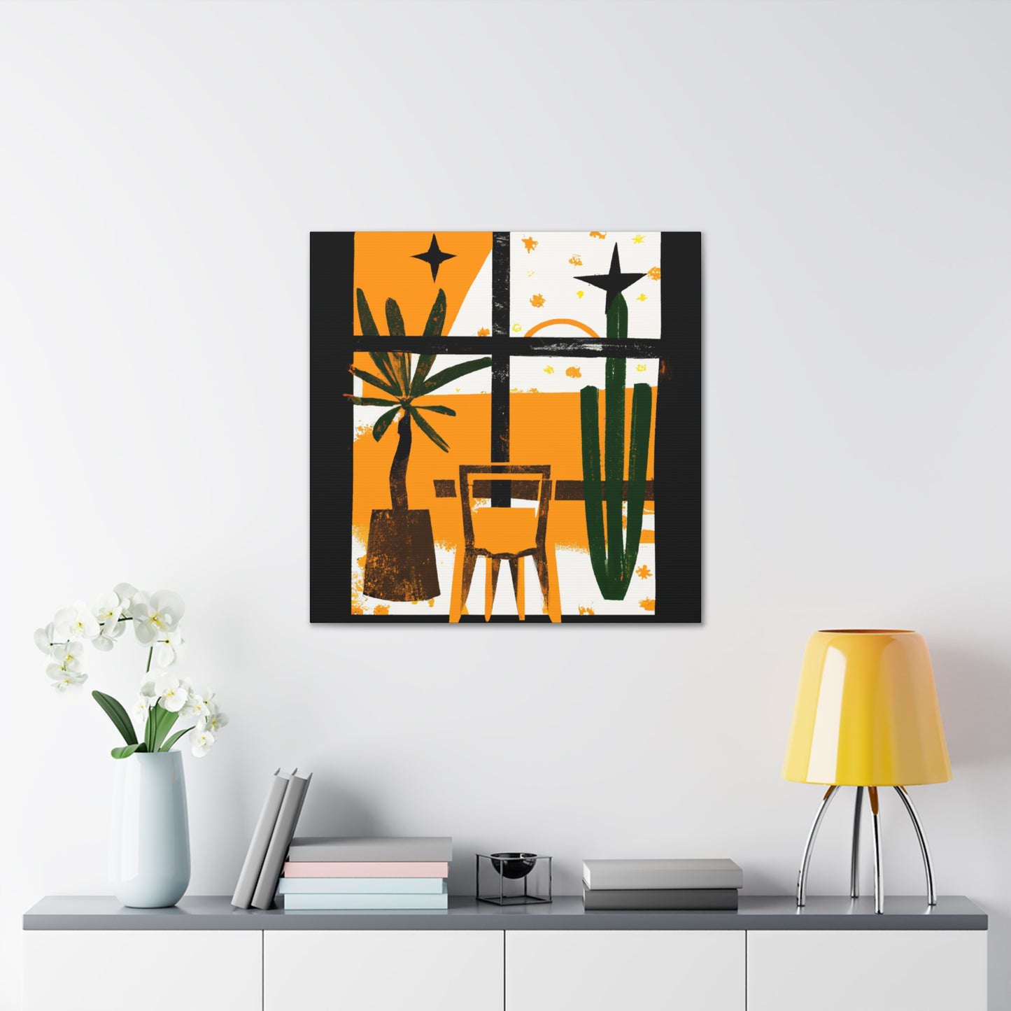 Striped Glaze- Midcentury - Canvas