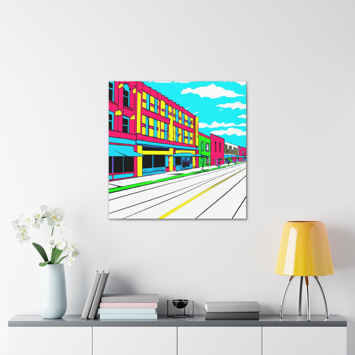 Main Avenue - Architectural Canvas Pop Art