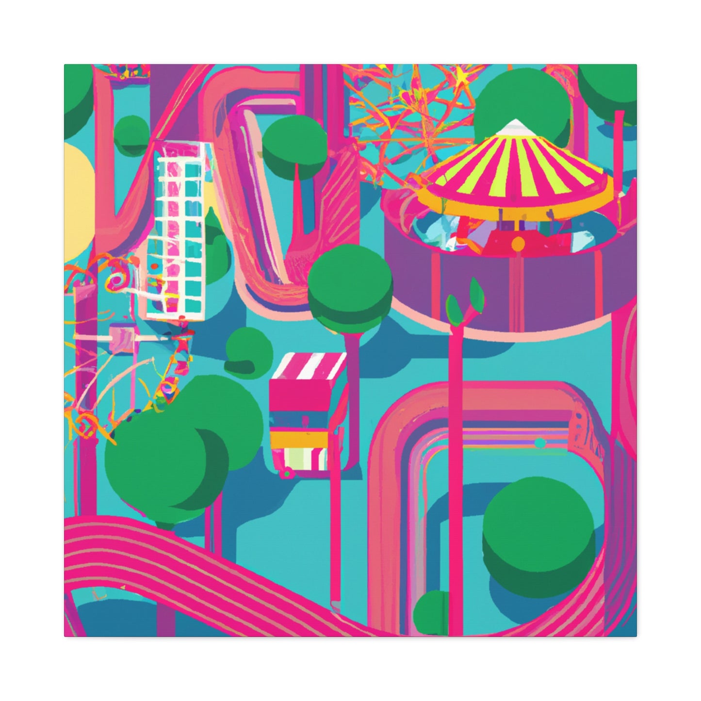 Carni-Wheel Amusement - Canvas