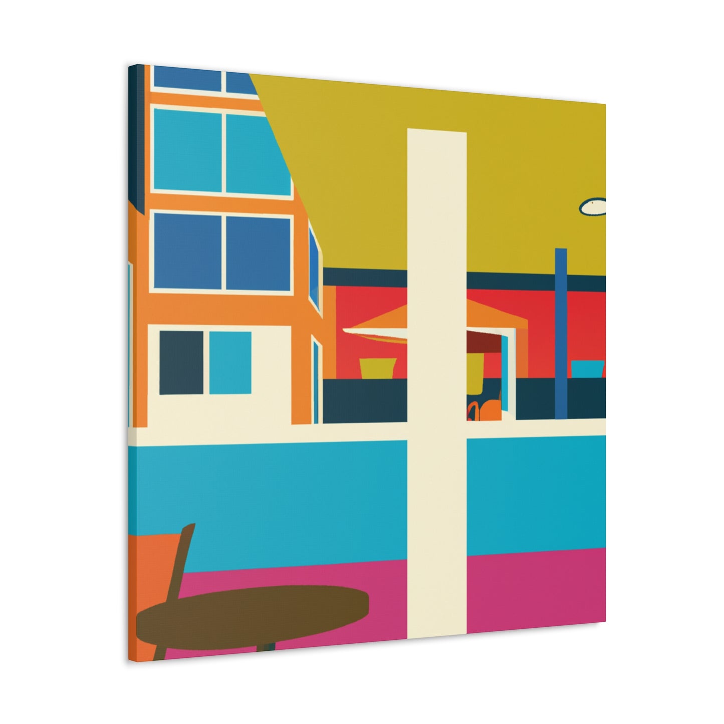 Harmonious Abstraction- Midcentury - Canvas