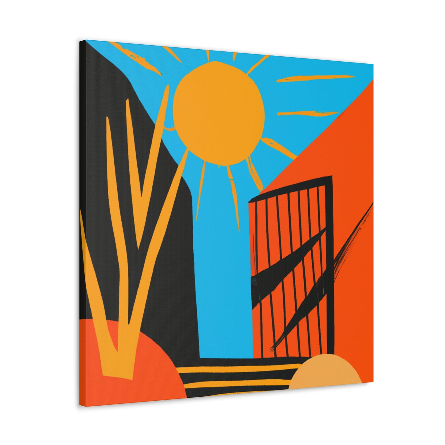 Rusty Reflection- Midcentury - Canvas