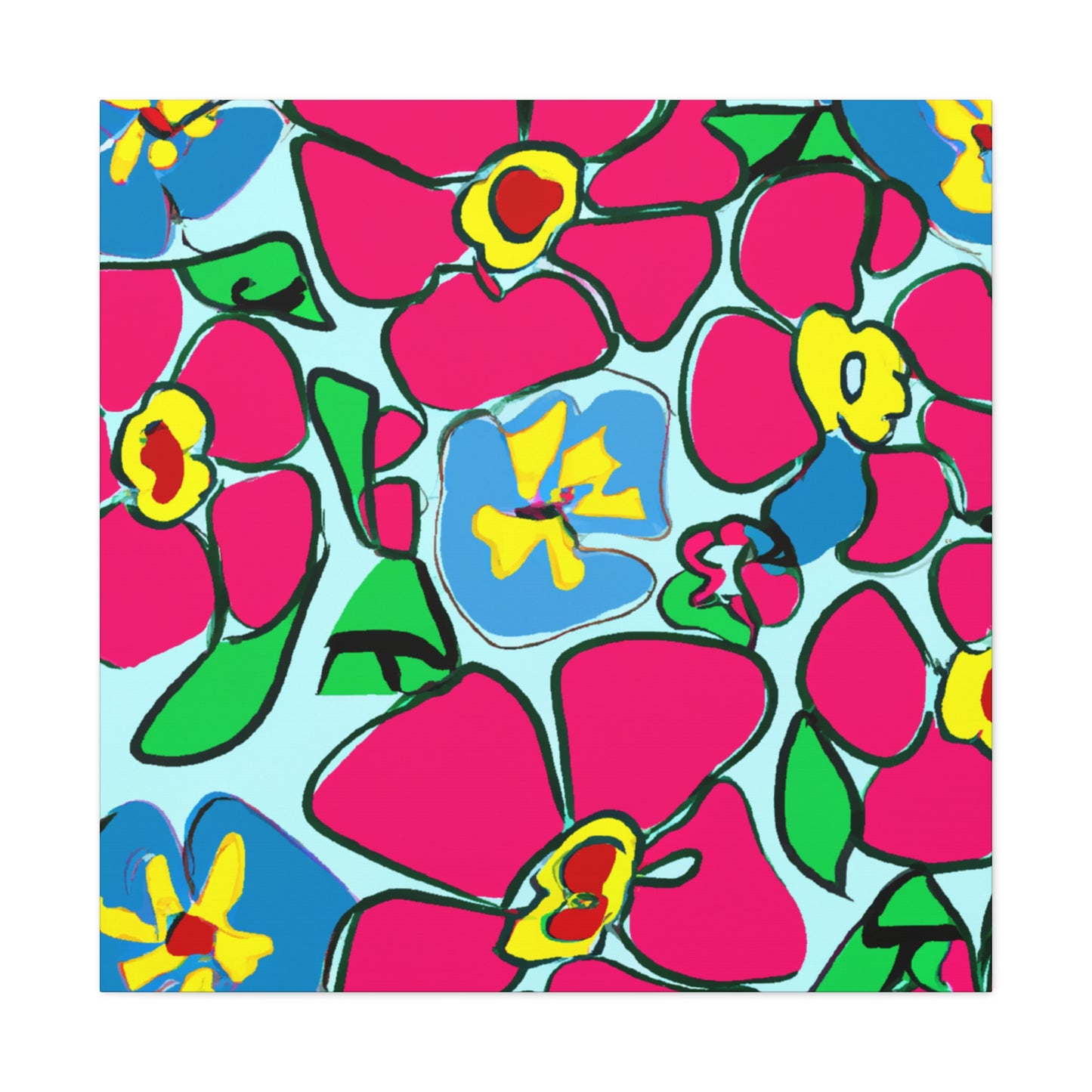 Rainbowdance - Floral - Canvas