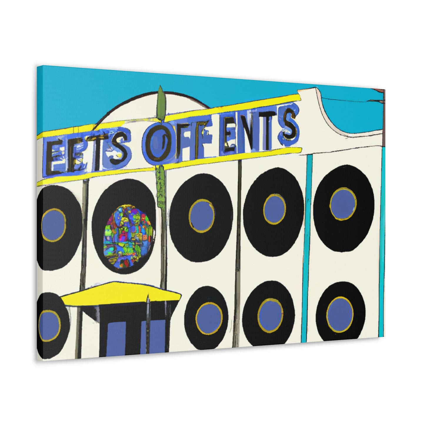 Sock Hop Shoppe - Retro Music Canvas