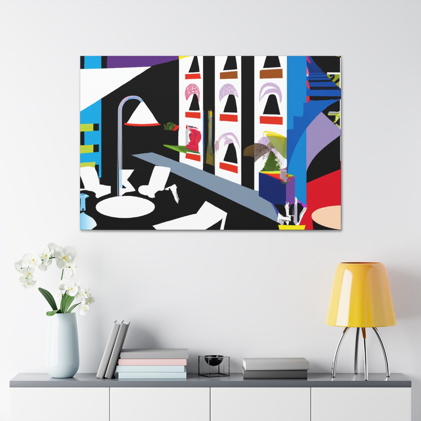 "Atom Splice - Midcentury" - Canvas
