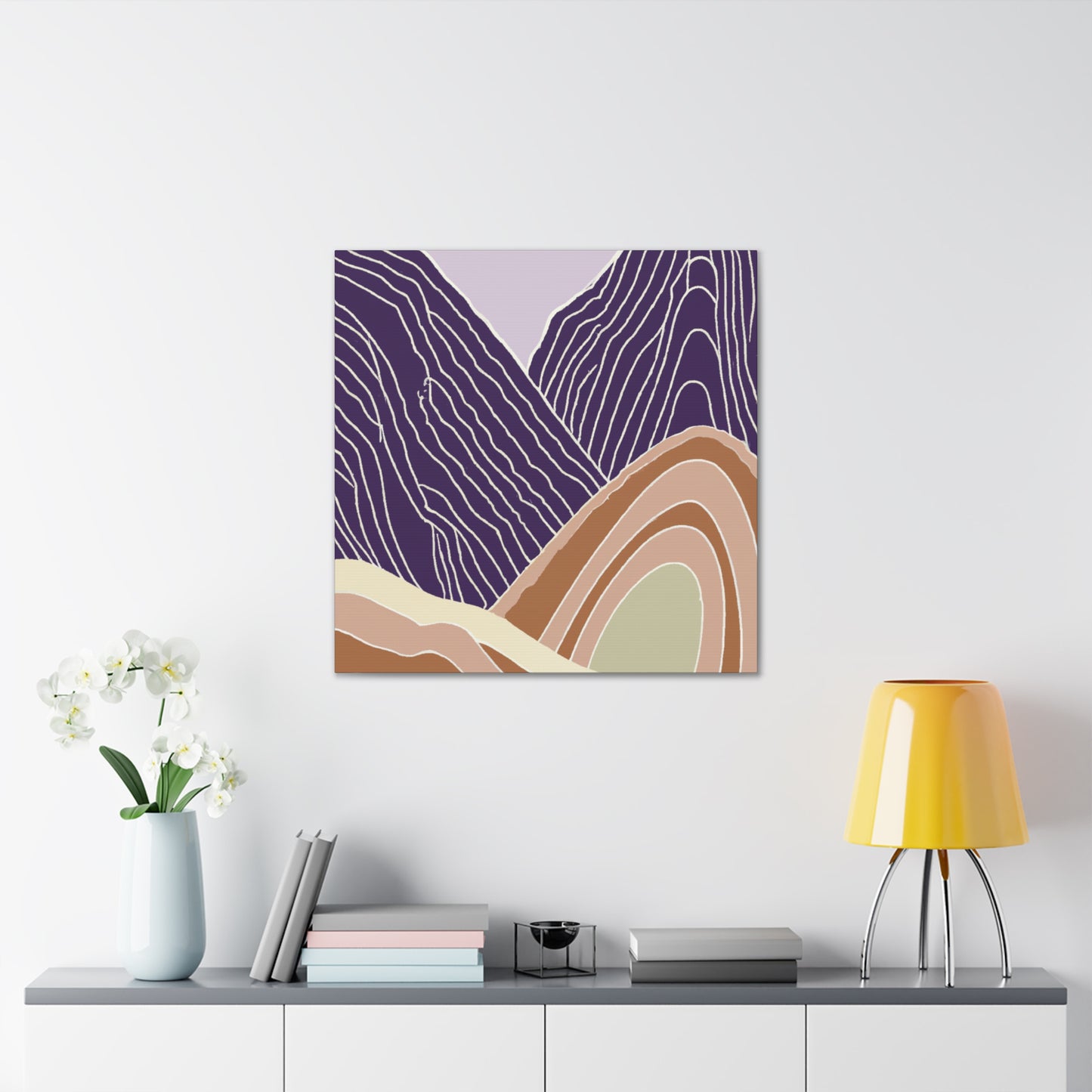 PurpleHills- Midcentury Canvas