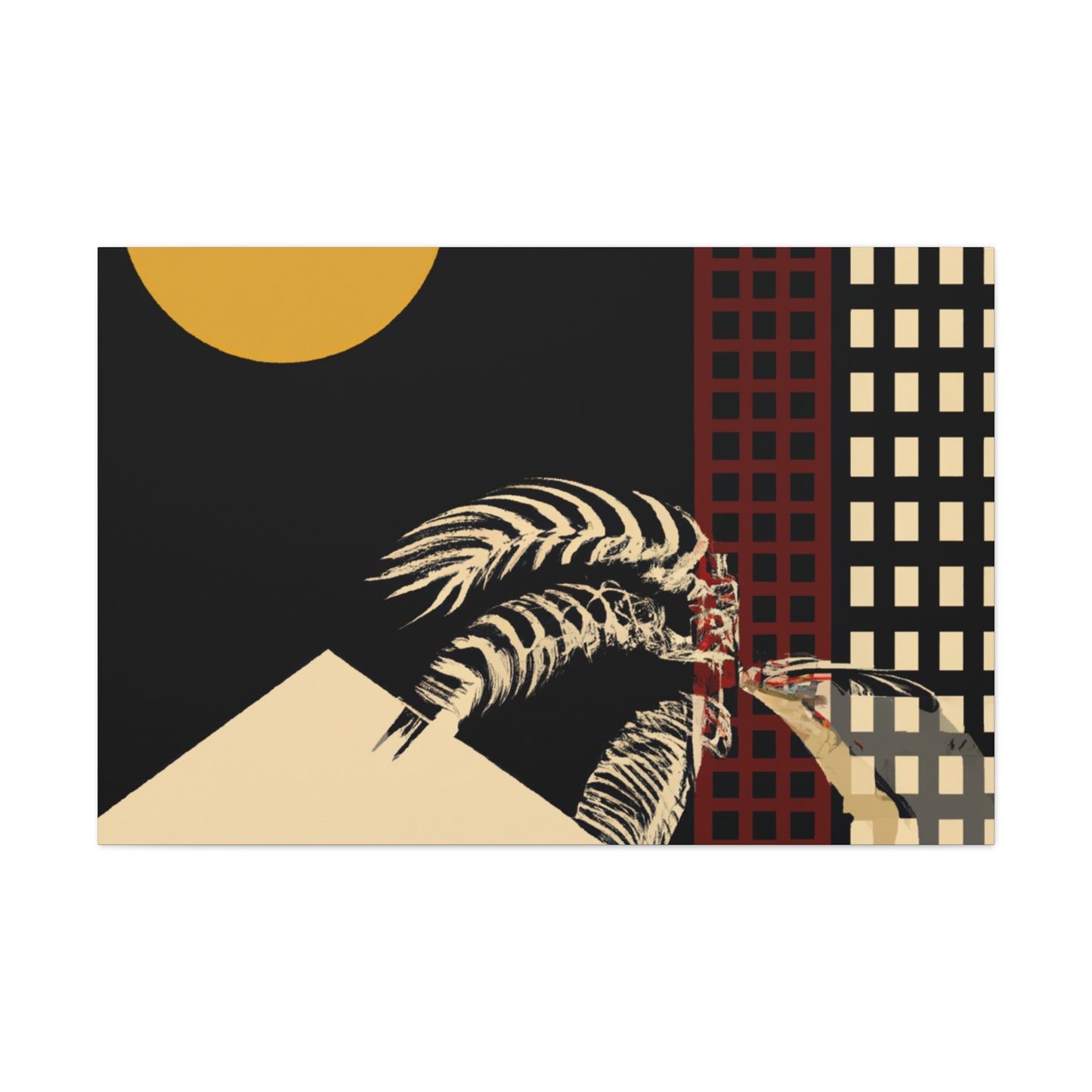 Rounded Dreamscape - Midcentury - Canvas