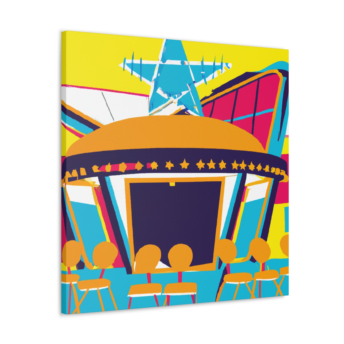Rock-O-Rama Roller Rink - Canvas Pop Art