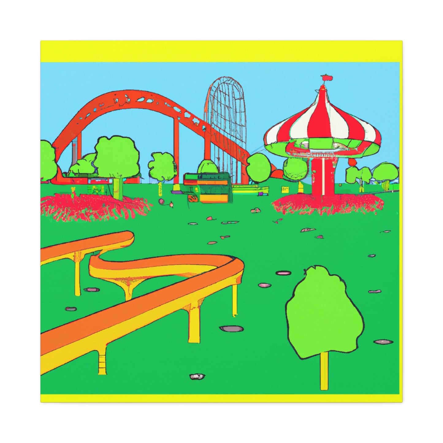 Enchanted Flora- Landscape - Canvas