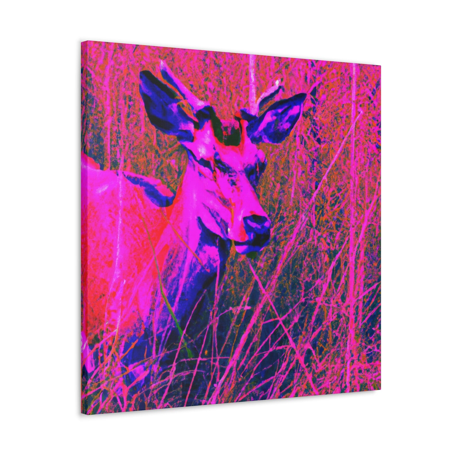 Pink Deer - Canvas - Wildlife